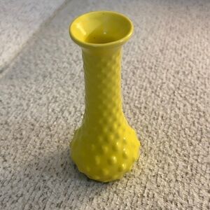 Yellow Textured Vase
